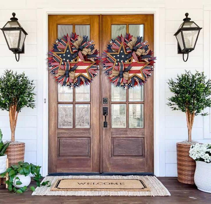 🌟Rustic Patriotic Stars Wreath