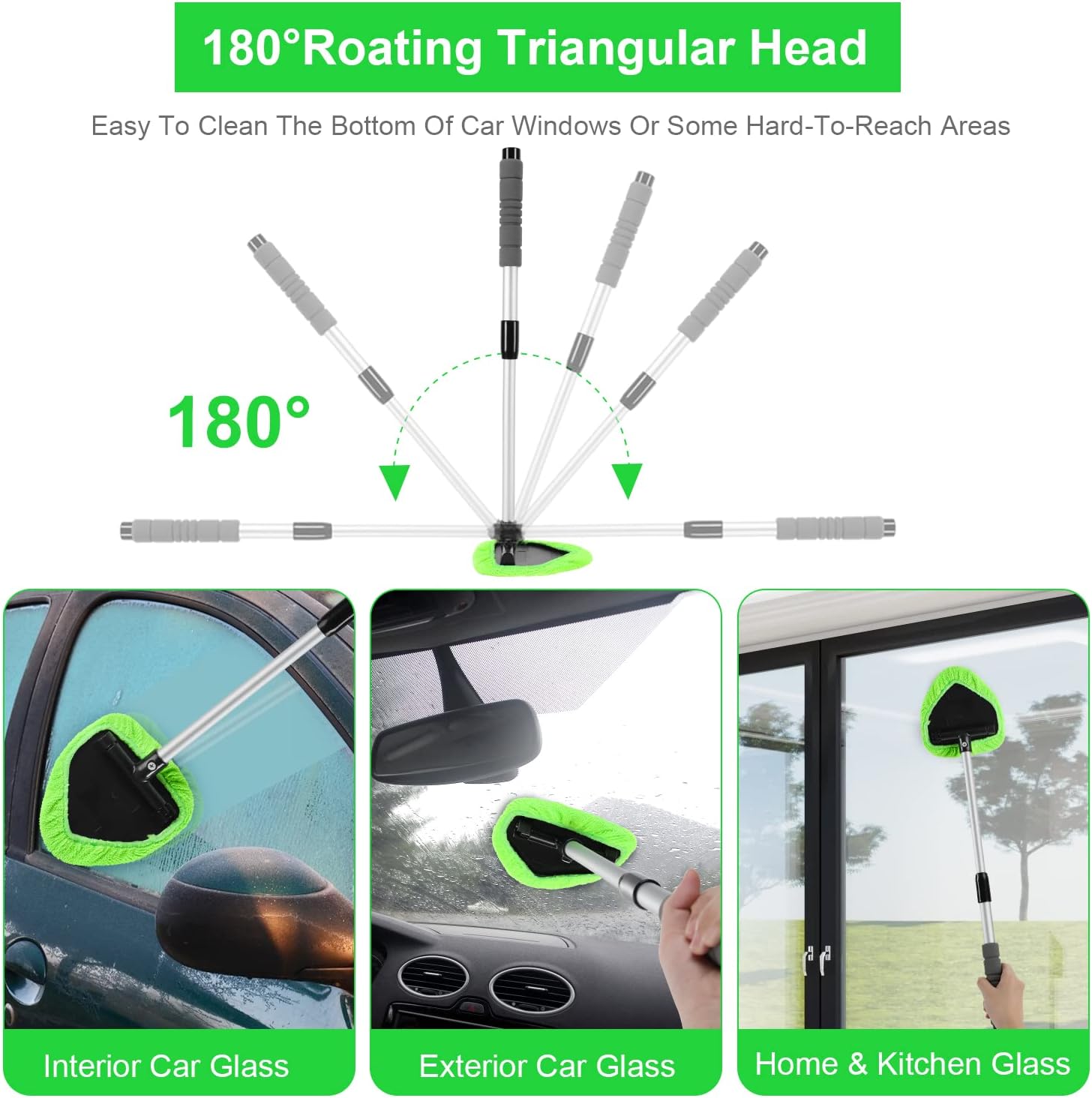 🔥Car Windshield Cleaning Tool with Extendable Handle
