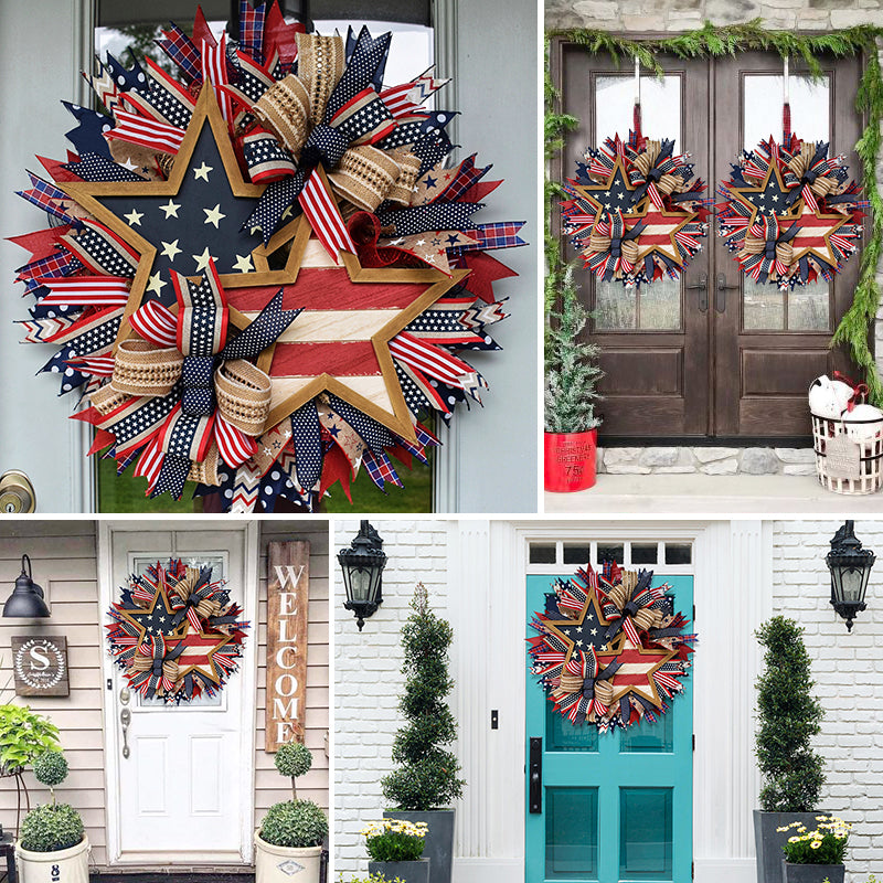 🌟Rustic Patriotic Stars Wreath