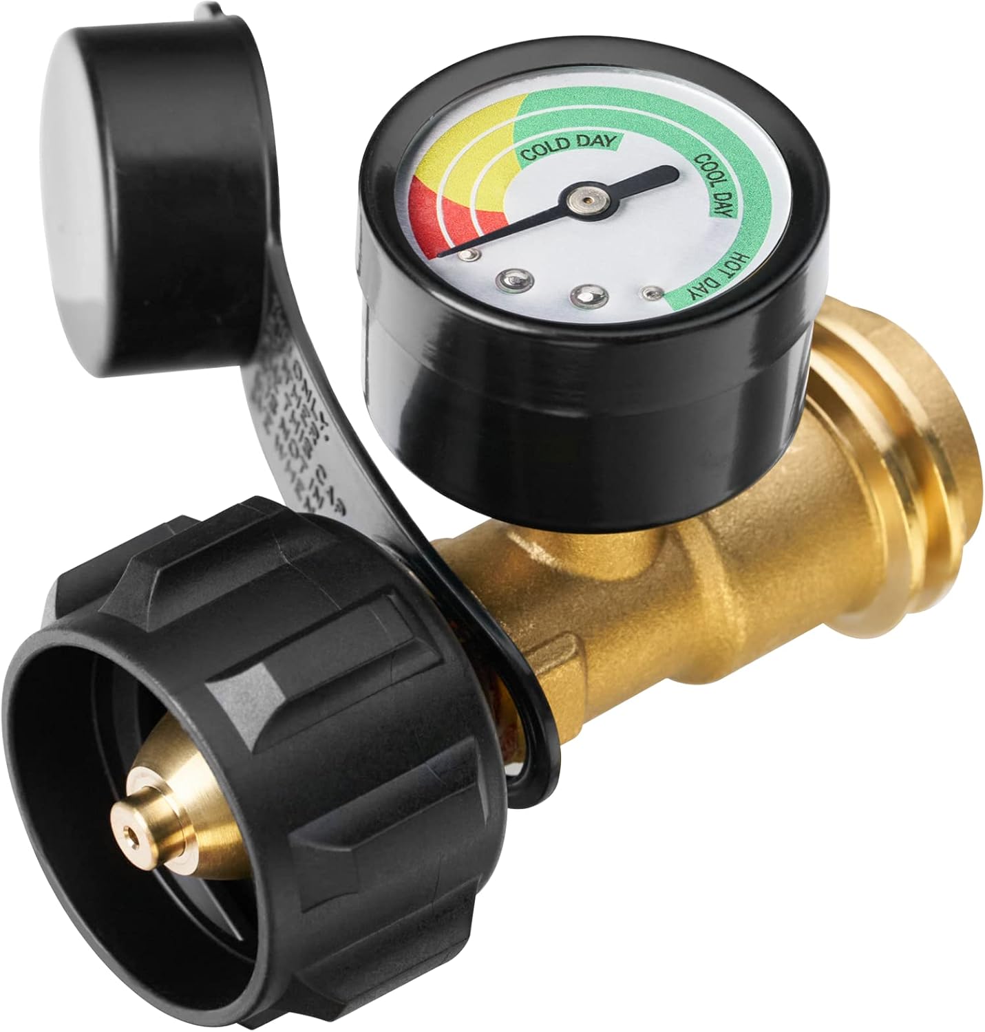 Universal Propane Tank Gauge for 5-40 Pound LP Tanks | Gas Level Indicator for Grill. Heater. RV Camper. QCC1/Type 1 Connection