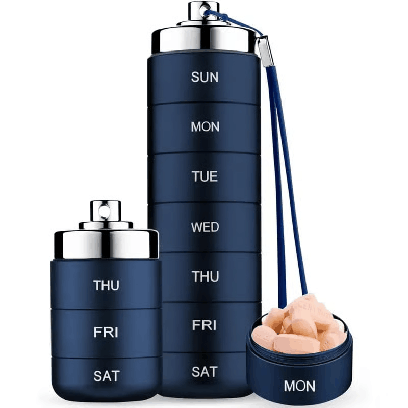 The Tiny Metal Travel Pill Organizer That’s Replacing Bulky Plastic Pill Boxes