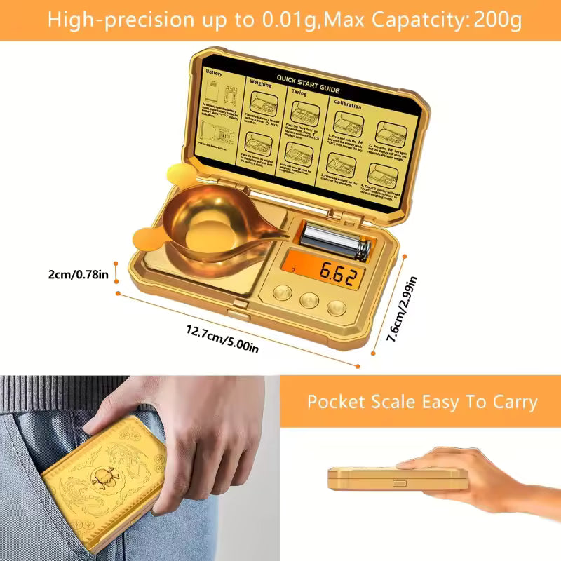 🎵High-precision Digital Pocket Scale