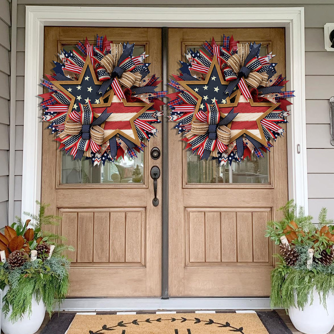 🌟Rustic Patriotic Stars Wreath